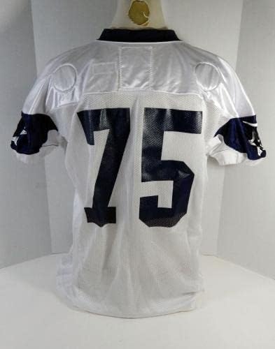 2019 Dallas Cowboys 75 Joc emis de Practică Albă Jersey DP18948 - Joc NFL nesemnat folosit tricouri folosite