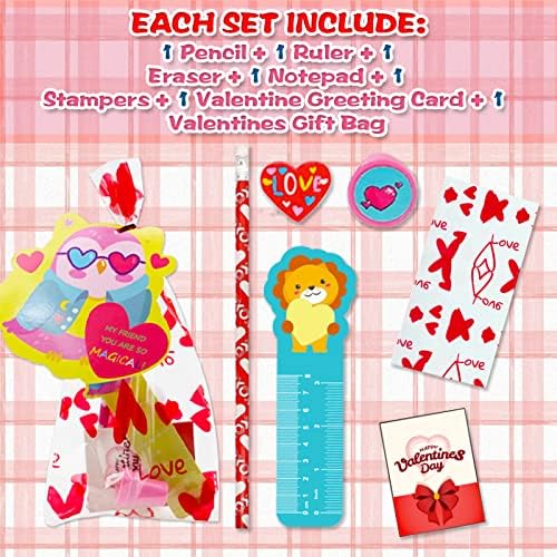 Cadouri de Ziua Îndrăgostiților pentru copii Clasa de clasă 30 Pack Party Favore pentru copii Stationery Valentine Creion Creșă