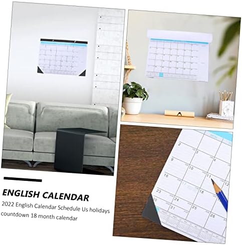 Toftoficu 7 PC -uri 2022 Program decoraciones para uñas Calendar de birou Calendar perete Calendar Calendar Academic Calendar