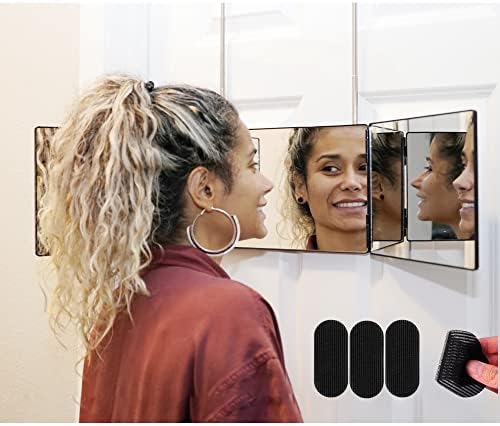 360 Oglindă pentru tunsori pentru bărbați și femei - oglindă pe 3 căi pentru împletitura bărbierit și machiaj - oglindă de