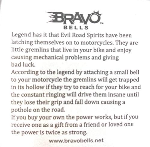 Bravo Bells Rose Diamond Bell - Accesorii Biker Bell sau lanț cheie pentru noroc pe drum