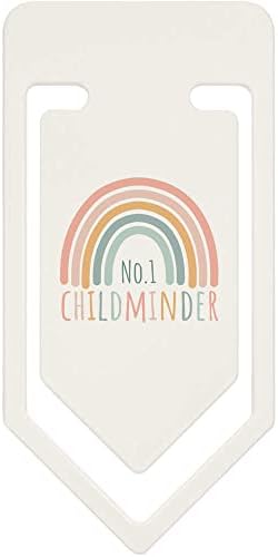 Azeeda 141mm „No.1 Childminder” Clip de hârtie din plastic uriaș
