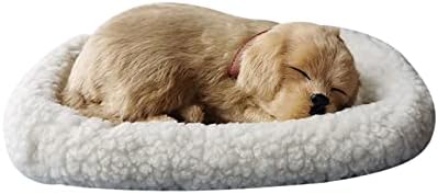 SSxgslbh realist dormit jucărie de pluș respirație Pisică Câine cu blană jucărie de pluș cu pernă Creative Animal Home Decor