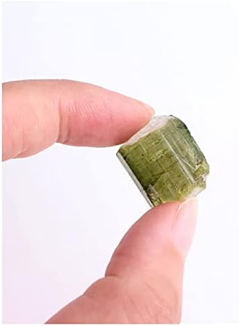 AC216 natural Mini rare Verde turmalină Quarzt piatră brută piatră prețioasă Specimen Mineral neregulat colecție de cristale