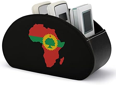 Steagul oromod pe harta Africii Telecomandă Suport pentru telecomandă Caddy Storage Box Desktop Organizator pentru telecomenzi