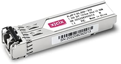 XJCIX 1.25G/1000Base-LX/LH SFP Transceiver optic SMF 1310NM 20km Modul optic DDM LC Duplex Conector pentru Netgear AGM732F