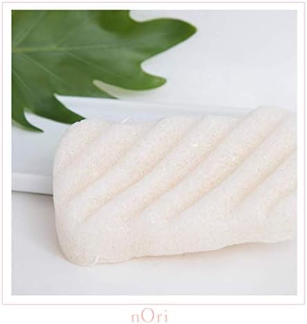 NORI Konjac Sponge Body Pure / fibre naturale/pentru toate tipurile de piele / curăță și exfoliază pielea / utilizare zilnică / rutina de îngrijire a pielii