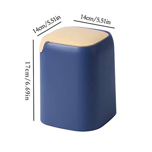 Coș de gunoi Nordic birou coș de gunoi mic sufragerie Masă dormitor mini coș de hârtie cu capac leagăn dormitor acasă coș de