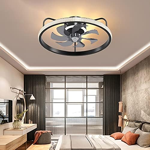 Ventilator de tavan reversibil neochy cu lumină și telecomandă tăcut 6 viteze dormitor LED DIMMABIL ULTRA-MOTIL Plafon Lumina