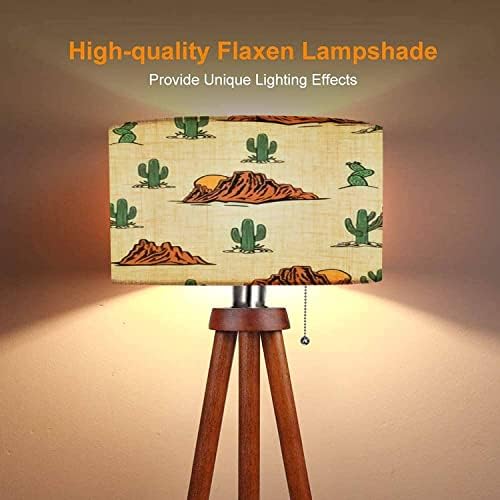 Lampă de podea din lemn de podea occidentală temă de cactus cactus cowboy design repetat perfect boho lămpi moderne lampa lenjerie