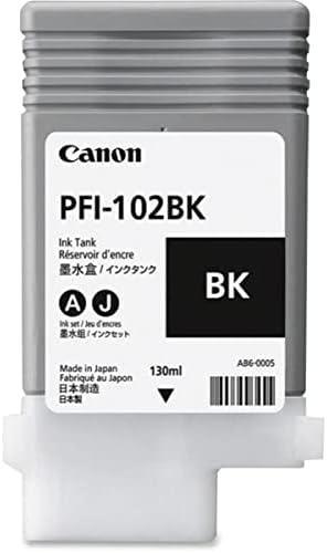 Canon PFI-102bk 0895b001 IPF500 IPF510 IPF600 IPF605 IPF650 Ipf700 IPF765 cartuș de cerneală în ambalaje cu amănuntul
