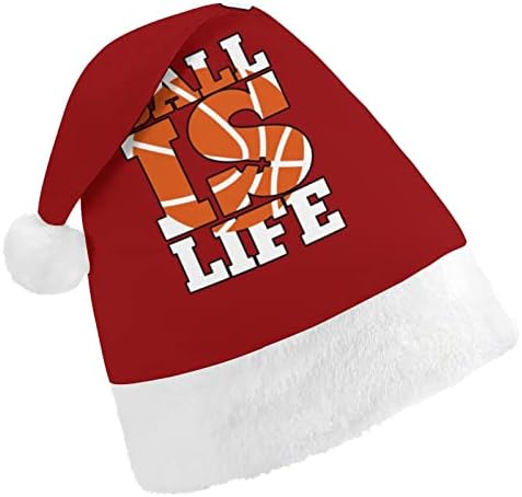 Baschetul este viața Pălărie de Crăciun personalizată Pălărie de Moș Crăciun decorațiuni amuzante de Crăciun
