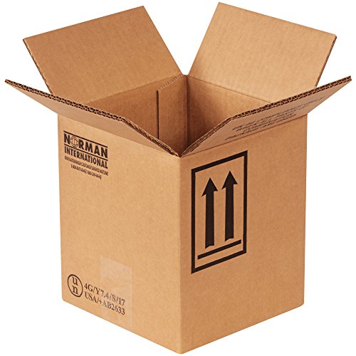 Caja transport Haz Mat cutii, 1-1 galon, 6 7/8 x 6 7/8 x 7 7/8, Kraft, 20 / pachet