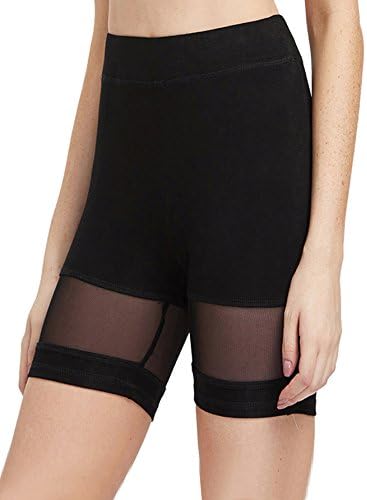 Sweatyrocks sexy din dantelă sexy pentru femei pantaloni scurți de yoga biciclete active scurte jambiere scurte