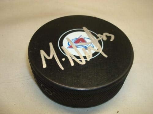 Matt Nieto a semnat Colorado Avalanche Hockey Puck autografat 1C-autografat NHL Pucks