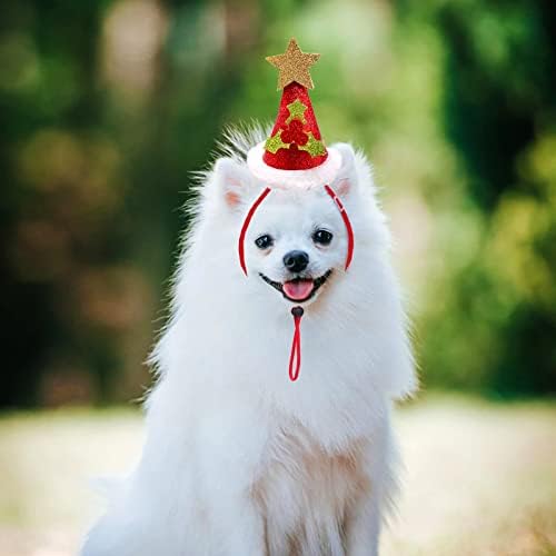 Pălării drăguțe pentru câini de Crăciun cățeluș pentru animale de companie costum hair hoop hat pălărie cățeluș de pisici ochelari