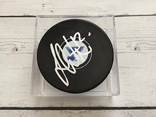 Jori Lehtera a semnat cu autograf St. Louis Blues Hockey Puck a-autografe NHL pucks