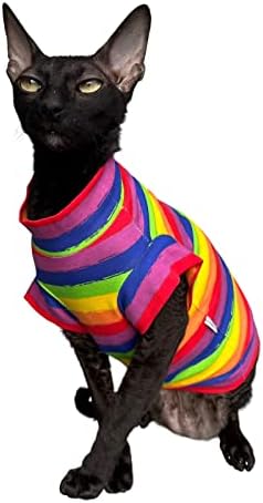 Kotomoda Hairless Cat T-Shirt colorat de viață pentru Sphynx Cat