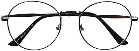 Bi tao metal rotund cadru negru pahare de citire 1.00 Puncte forte pentru bărbați femei citind modă ochelari de ochelari
