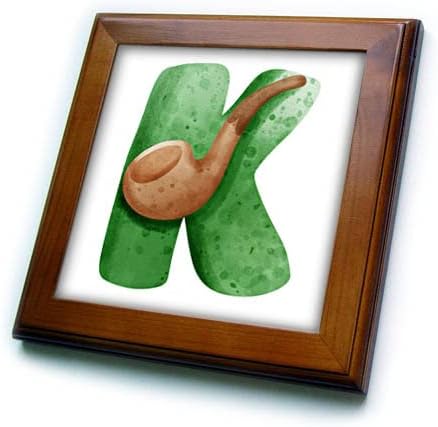 3drose St Patricks dulciuri monograma inițială K - încadrată Dale