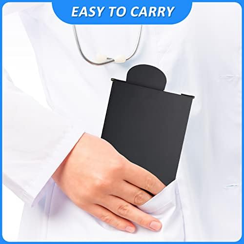 Nursing Clipboard pliabil, 3 straturi aluminiu Clipboard Folder cu Nursing Edition Cheat Sheets, Buzunar Size, pergament Roll