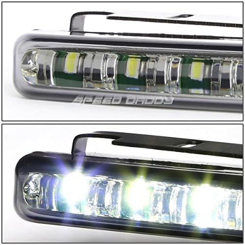 Compatibil cu Ford Ranger 4buc crom carcasă chihlimbar colț far + afumat DRL 8 LED ceață lumina