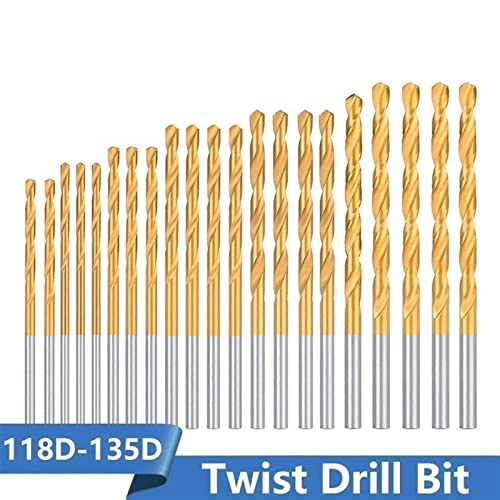 Twist Drill Bit Bit Titanium Foraji metalice HSS HSS PUNCȚIE PENTRU PENTRU PENTRU METAL FUNCȚIONARE SOLOR DE TEDICĂ 1PC -uri