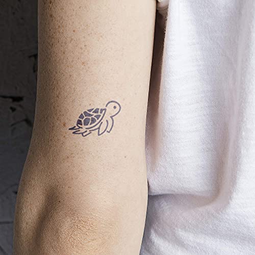 Inkbox Tatuaje temporare, tatuaj temporar de lungă durată, include amore și terrapin cu cerneluri impermeabile, durează 1-2