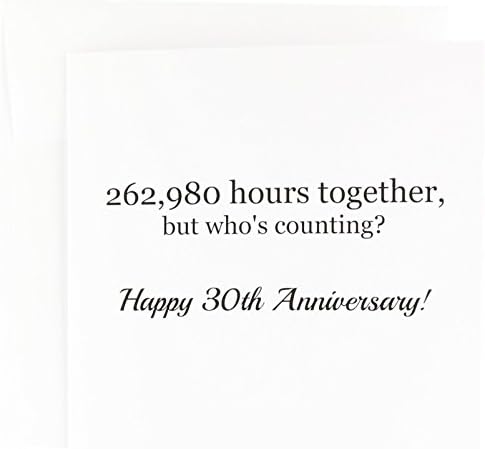 Fericit 30 de ani - 262980 ore împreună - felicitare, 6 x 6 inci, single
