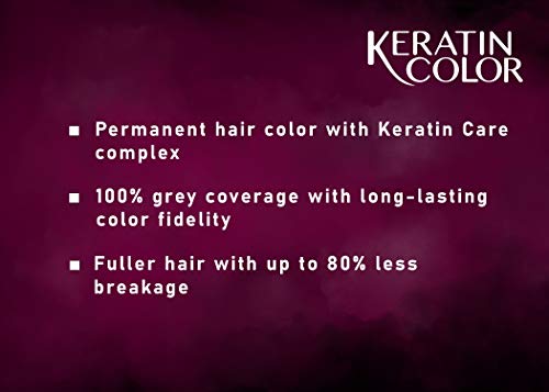 Schwarzkopf Keratin color permanent hair color cream, 5.0 maro mediu