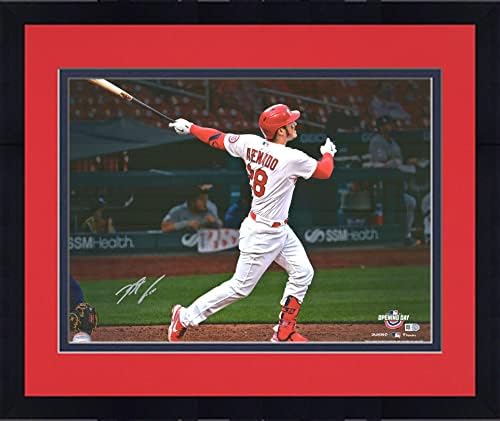Încadrat Nolan Arenado St. Louis Cardinals Autografat 16 x 20 2021 Opening Day FOTOGRAFIE RUN DOMENIU - Fotografii MLB autografate