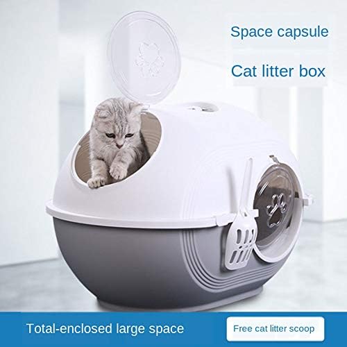 ZZK cutia de gunoi pentru pisici cu intrare superioară este complet închisă în partea de sus. Stropire mare și Deodorant pisica
