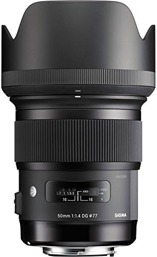 Sigma 50mm f/1.4 DG HSM Art Lens pentru Nikon F Bundle + Rucsac + Card de 64 GB + Case lentile + Cititor de card + Set de filtru